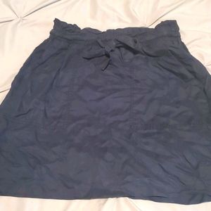 HM Paper Bag Navy Skirt